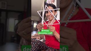 Beti ke b’day decoration  Wall hanging Craft Handmade  Ghamu Saran shorts craft [upl. by Radke]