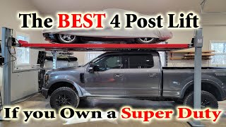 The Best Four Post Lift if You Own a SuperDuty Advantage 11k Pound Lift Modified to Fit My Tremor [upl. by Peppard]