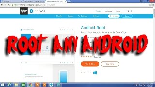 One Click to Root your Android without Any Data Loss  By DrFone [upl. by Aihsemak334]