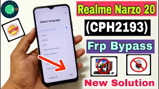 Realme Narzo 20 RMX2193 FRP Bypass  New Solution  All Realme Narzo 102020A3030A FRP Bypass [upl. by Renell]