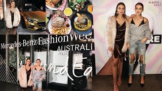 MBFWA VLOG  Bondi Lunch  Mescia Twins [upl. by Keynes86]