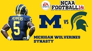 NCAA Football 14 Michigan Wolverines 20152016 Dynasty  Little Brother [upl. by Eckblad]