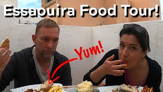 Essaouira Morocco Food Tour  Delicious Moroccan Street Food Seafood amp Breakfast in Essaouria [upl. by Naitsabas739]