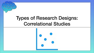 Types of Research Designs – Correlational Studies [upl. by Iak]