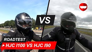 HJC i100 vs HJC i90  Review  RoadTest  Champion Helmets ChampionHelmetscom [upl. by Mcnelly]