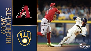 Dbacks vs Brewers Wild Card Game 2 Highlights 10423  MLB Highlights [upl. by Ettelrats936]