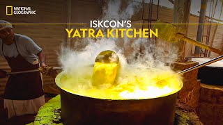 ISKCONS Yatra Kitchen  Indias Megakitchens  National Geographic [upl. by Garate]