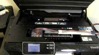 HP Photosmart 5510  B111a Ciss continuous ink system [upl. by Enovi]