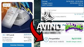 💰REVIEW WEBSITE BARU PENGHASIL UANG AVINO INVESTASI  TERBUKTI MRMBAYAR CEPAT  MODAL 170K CUAN 2JT [upl. by Leonora146]