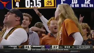 Sugar Bowl INCREDIBLE game ending l Texas vs Washington [upl. by Ahsilav52]