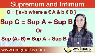 Sup AB  Sup A  Sup B  Properties of Supremum and Infimum  Real Analysis  Lease upper bound [upl. by Kegan698]