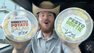 Jimmy John’s Homestyle Potato Salad and Pesto Bowtie Pasta Salad Review [upl. by Zzaj]