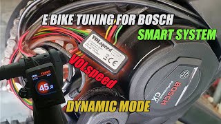 EBIKE TUNING FOR BOSCH SMART SYSTEM Volspeed Dynamic Mode feature explained [upl. by Ayocal]