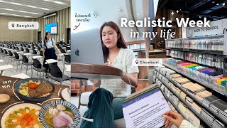 Realistic Week ᡣ𐭩• สัปดาห์ทำงาน ไปมากรุงเทพชลบุรี สอนที่มหาลัย ทำกับข้าวที่บ้าน  Peanut Butter [upl. by Belita297]