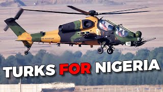 Nigeria has received the first batch of Turkish T129 ATAK attack helicopters [upl. by Sasnett]