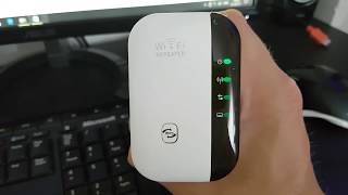 Wifi Repeater 300Mbps Signal Extender Booster Review Setup [upl. by Krigsman659]