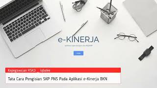 eKinerja BKNPengisian SKP Pendekatan Kuantitatif jabatan Fungsional Tertentu dan Umum [upl. by Hobey]