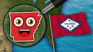 Arkansas  Counties amp Geography  50 States of America [upl. by Calie]