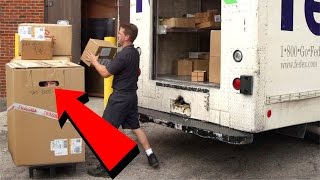 I ACTUALLY Mailed Myself In A BOX  Human Mail Challenge GOT CAUGHT [upl. by Voe]