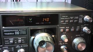 Yaesu FRG7700 receiver walk through amp lots of band scanning [upl. by Agate]