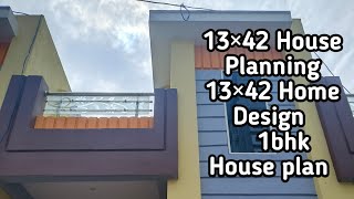 13×42 House Planning  13×42 Home Design  1bhk House plan  Kavirdev Home Tour [upl. by Jala653]