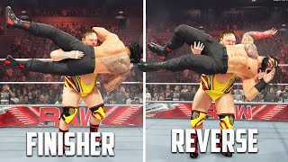 Finishers That Have A Reverse Variation In WWE 2K24 RKOChokeslam amp More [upl. by Yelahc]