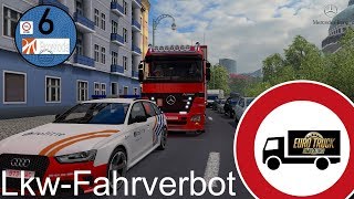 ETS2 I Mercedes Actros MP2 ★ LkwFahrverbot für Innenstädte ★ 617 ThemenTour DeutschHD [upl. by Ollayos]