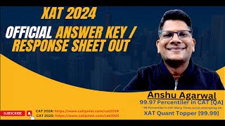 XAT 2024 Official Answer key  Response Sheet is OUT [upl. by Anaerb]