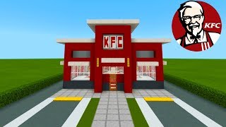 Minecraft Tutorial How To Make A KFC Restaurant quot2019 City Tutorialquot [upl. by Kris]