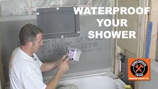 How to Waterproof a Shower 3 Awesome Methods [upl. by Nichols]