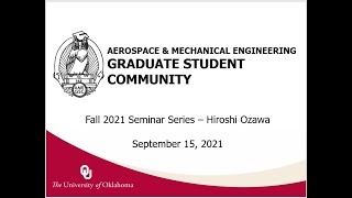 GSC Seminar Frontier Research Issues in Highspeed Aerothermodynamics  Hiroshi Ozawa [upl. by Naz]