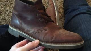 Clarks Beeswax Chukka Boot 1 Year Review [upl. by Enialahs80]