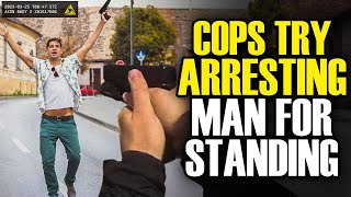 PowerTripping Cop Arrests Innocent Man For Standing Still Then… [upl. by Kcirderfla]