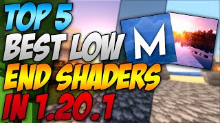 Top 5 Best Shaders For Low End Pc Minecraft 1201 2023 [upl. by Anaidirib977]