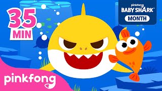 Bebê Tubarão  Melhores Músicas Infantis  Baby Shark  Compilação Pinkfong Canções para crianças [upl. by Sokul]