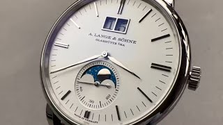 A Lange amp Söhne Saxonia Moon Phase 384026 A Lange amp Söhne Watch Review [upl. by Franek]