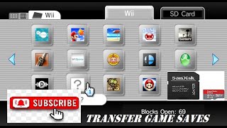 How to download wii game saves to Sd card amp put them on your wii [upl. by Ilat]