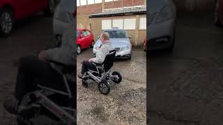 Using an electric folding wheelchair on rough terrain  SMART CHAIR X customer demo [upl. by Naedan]