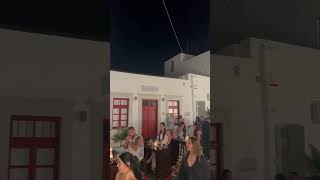 300 AM MYKONOS Greece 🇬🇷🍻❤️ mykonos greece travel shorts [upl. by Nekcerb]