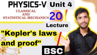 bsc 5th semester physics unit 4 central force Keplers laws of planetary motion and their proof [upl. by Eelrahs171]