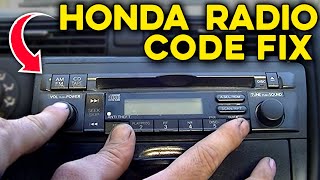 How to Get Honda Radio Serial Number Code and How to Enter It [upl. by Moscow518]