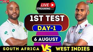 live WEST INDIES vs SOUTH AFRICA 1ST TEST DAY 1  live wi vs sa day 1  wi vs sa test live [upl. by Kcitrap]