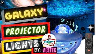 Galaxy Star Projector Night Light Planetarium with Time Setting Lighting Effects and 360° Rotatable [upl. by Matt]