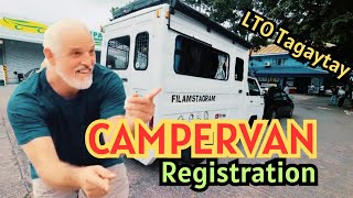 Campervan LTO Registration  LTO Tagaytay  L300 Campervan  FilAmstagram  Vanlife Philippines [upl. by Rutan402]