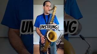 Unstrung by Trevor Dimoff D minor swing saxophoneshorts [upl. by Dieball966]