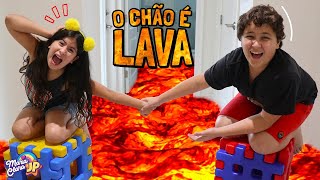 ♫ MÚSICA O CHÃO É LAVA 🔥 The Floor is Lava  Children Song by Maria Clara e JP [upl. by Aytida]