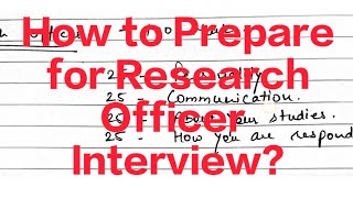 Research Officer Interview Preparation Haryana Vidhan Sabha 2024 [upl. by Zsa Zsa197]