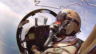 Cockpit View AV8B Harrier II Taking Off From USS Kearsarge Pilots Perspective [upl. by Akfir606]