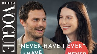 Jamie Dornan amp Caitríona Balfe Play “Never Have I Ever”  British Vogue [upl. by Healion]