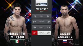 Brandon Moreno vs Askar Askarov UFC Fight Night FULL FIGHT CHAMPIONSHIP [upl. by Elleral410]